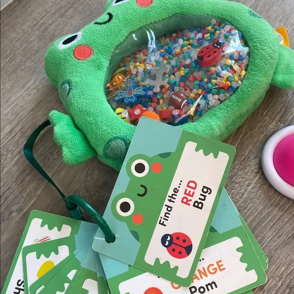 Toddler Toy Bundle -Wooden Rainbow, Seek and Find and Dimpl Toy - Picture 3 of 4